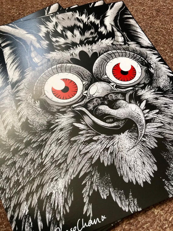 FURBY STARE Art Print: Long Furby Horror Illustration (A4) - Etsy