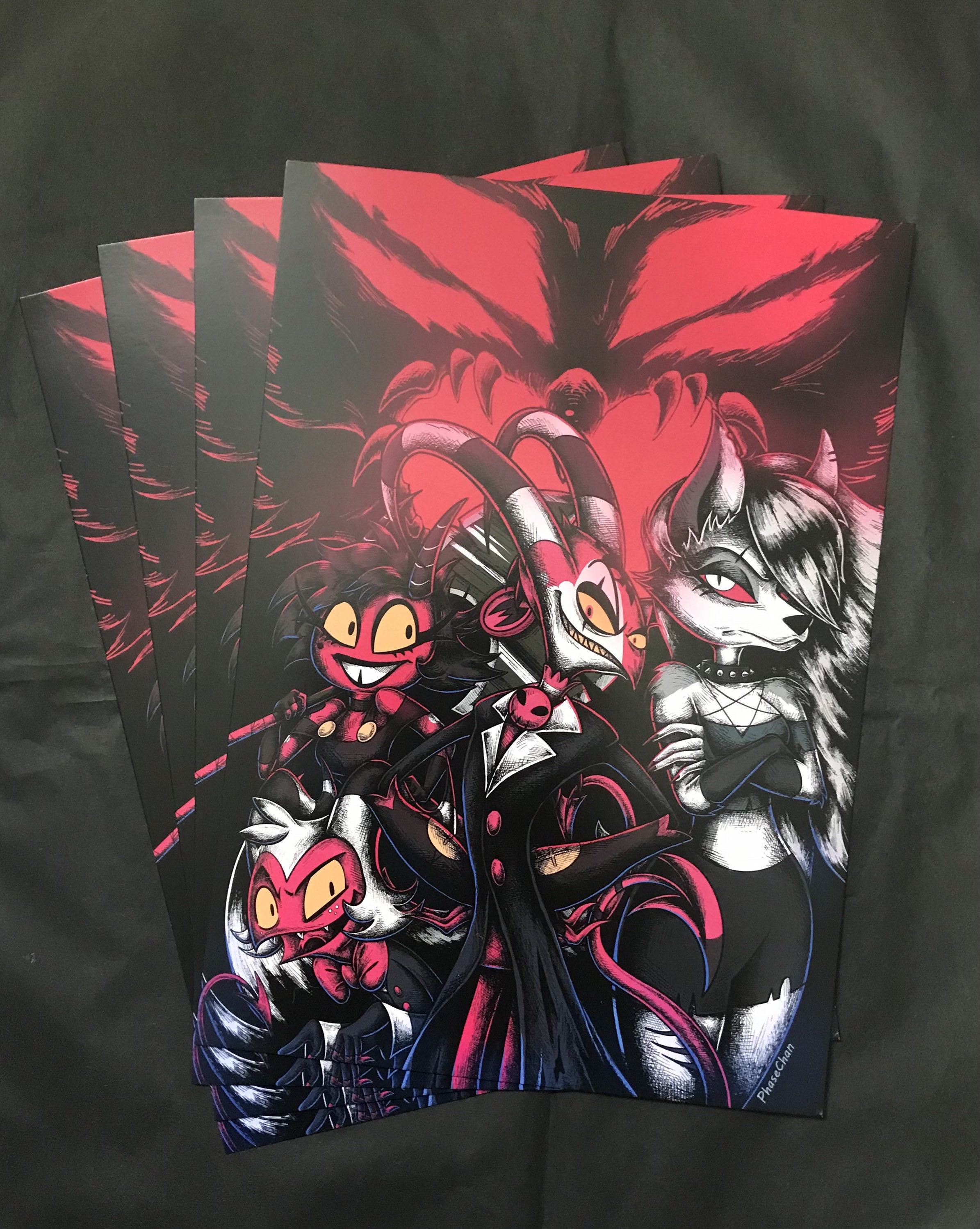 Helluva Boss I.M.P Gang Art Print: Dark Alternative Illustration