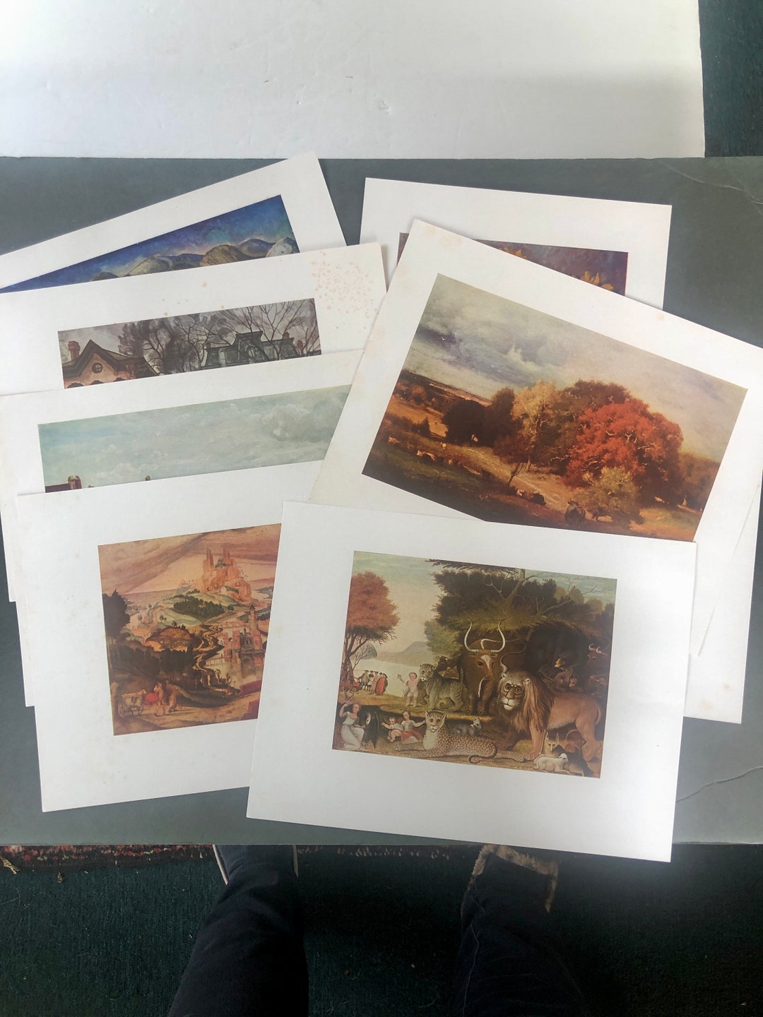 8 Various Vintage Book Prints of Famous Paintings Etsy