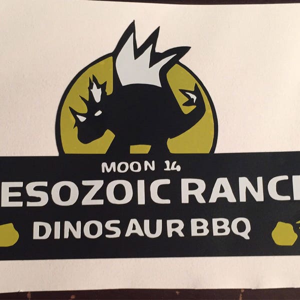 MST3K Moon 14 Mesozoic Ranch Dinosaur BBQ Decal