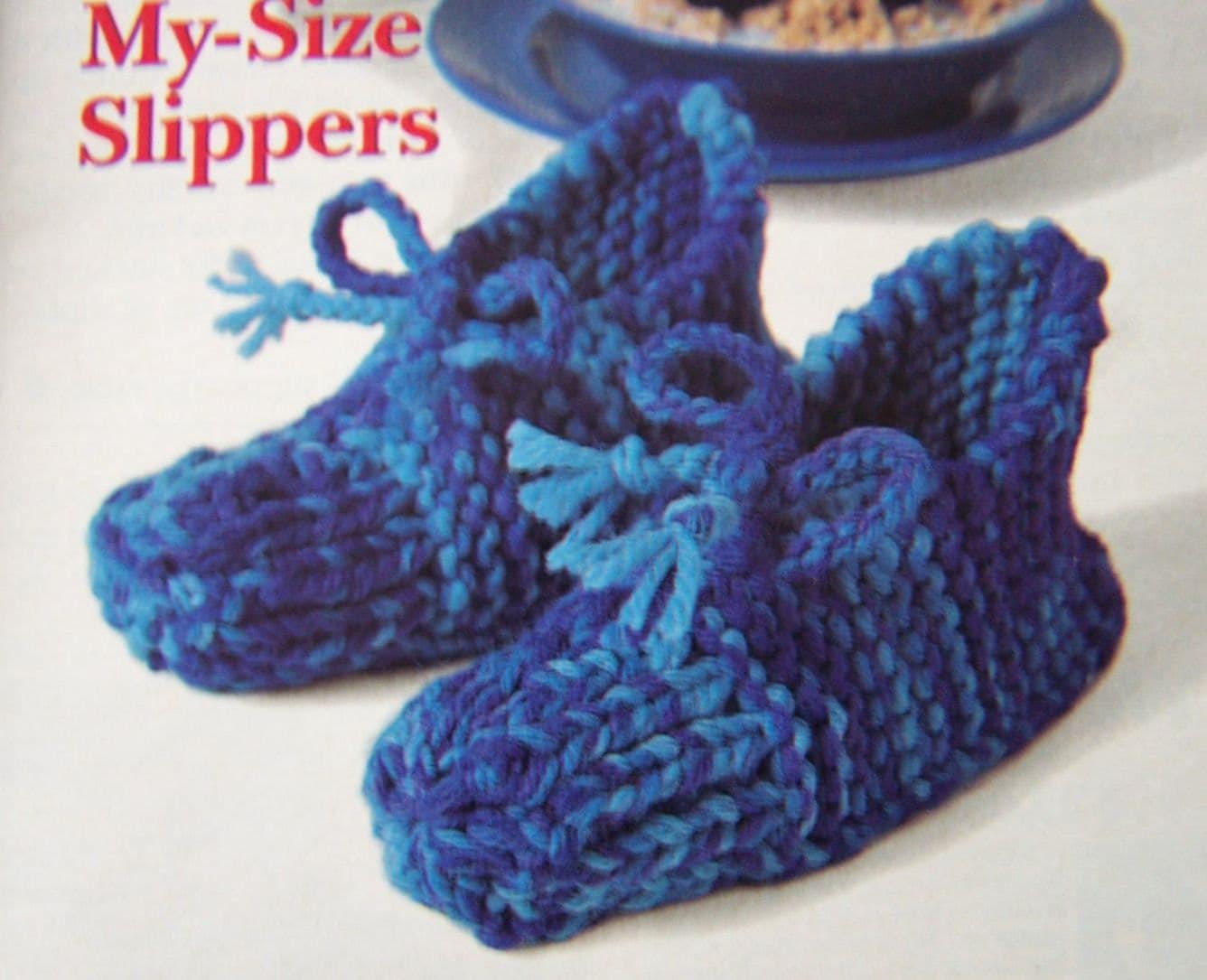 Mysize slipper knitted pattern for children Etsy