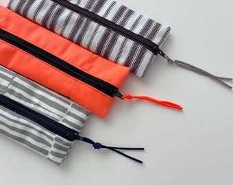 Pencil case, stationary case, travel pouch, school case, usb case