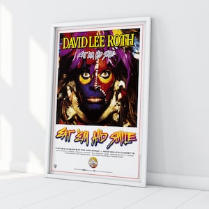 David Lee Roth Eat &#39;Em and Smile Vinyl Album Poster Print