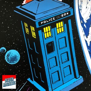 Doctor Who Tardis Comic Poster Sci-fi Art Dr Who Wall Art, Tardis Print ...