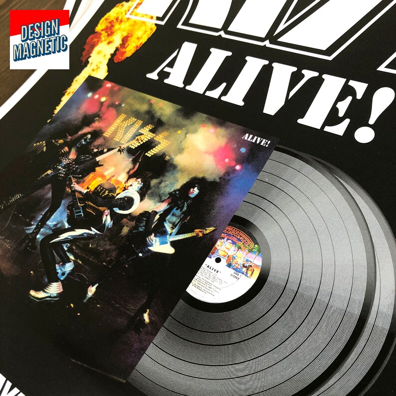 KISS Band Poster KISS ALIVE Album Etsy
