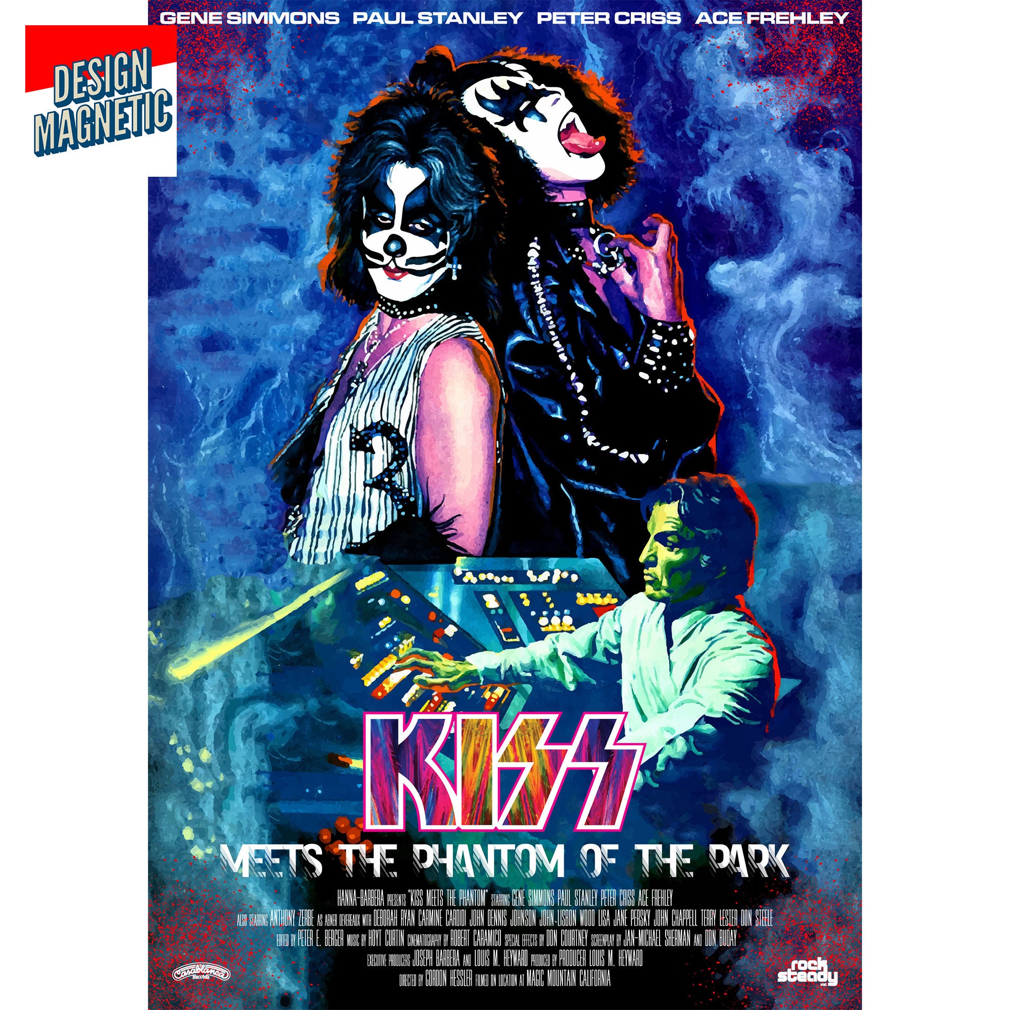 KISS Band Poster Kiss Meets the Phantom of the Park Etsy UK