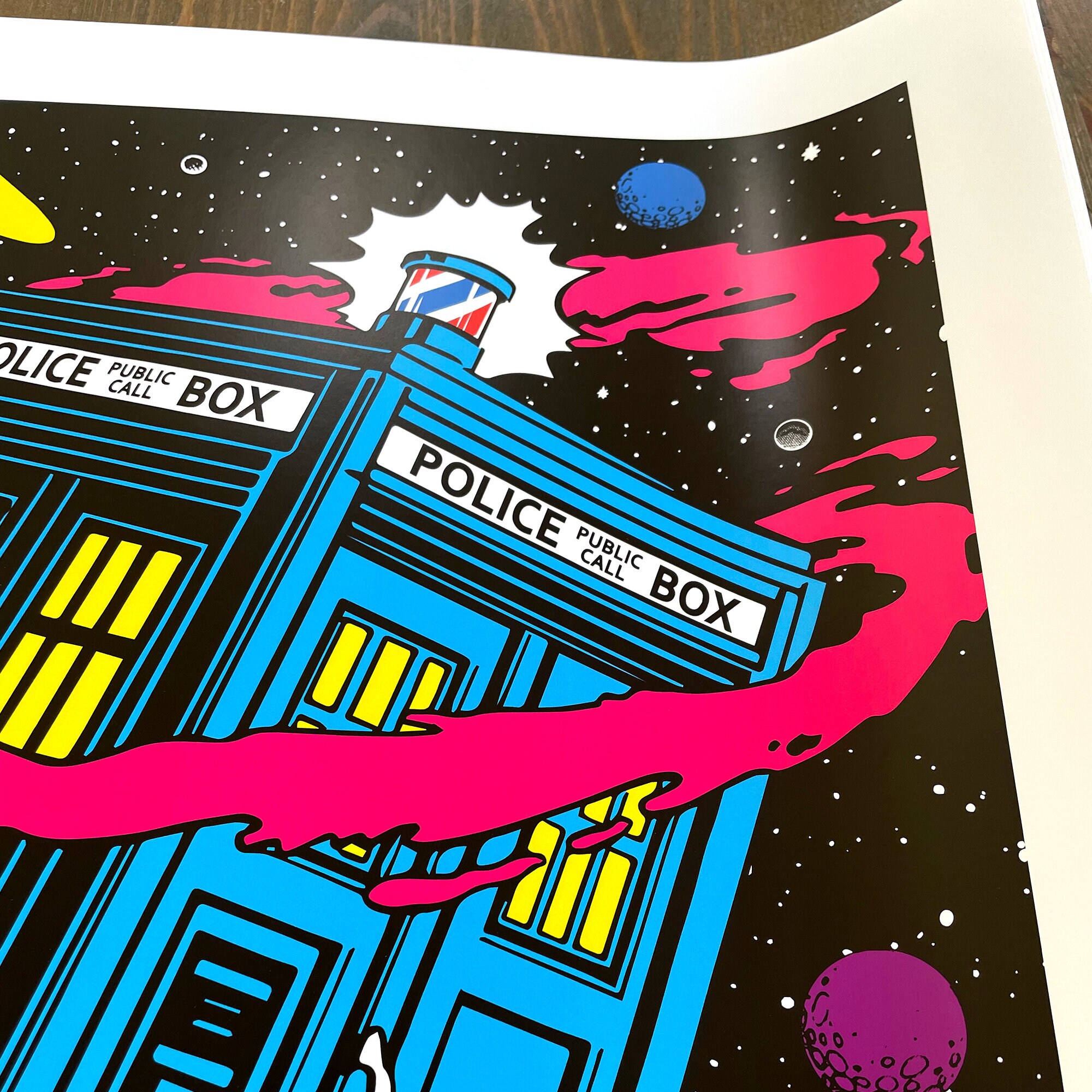 Doctor Who Tardis Comic Wall Art Poster Sci-fi Retro Print - Etsy UK