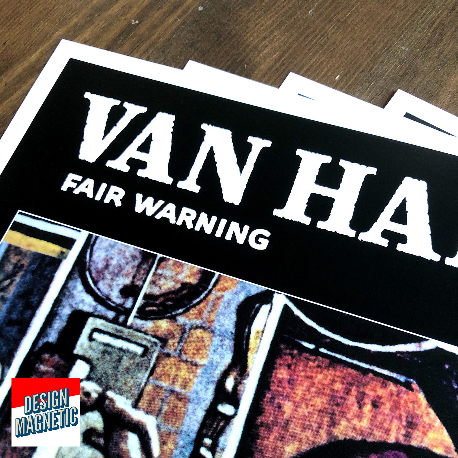 Van Halen Band Fair Warning Album Poster Etsy
