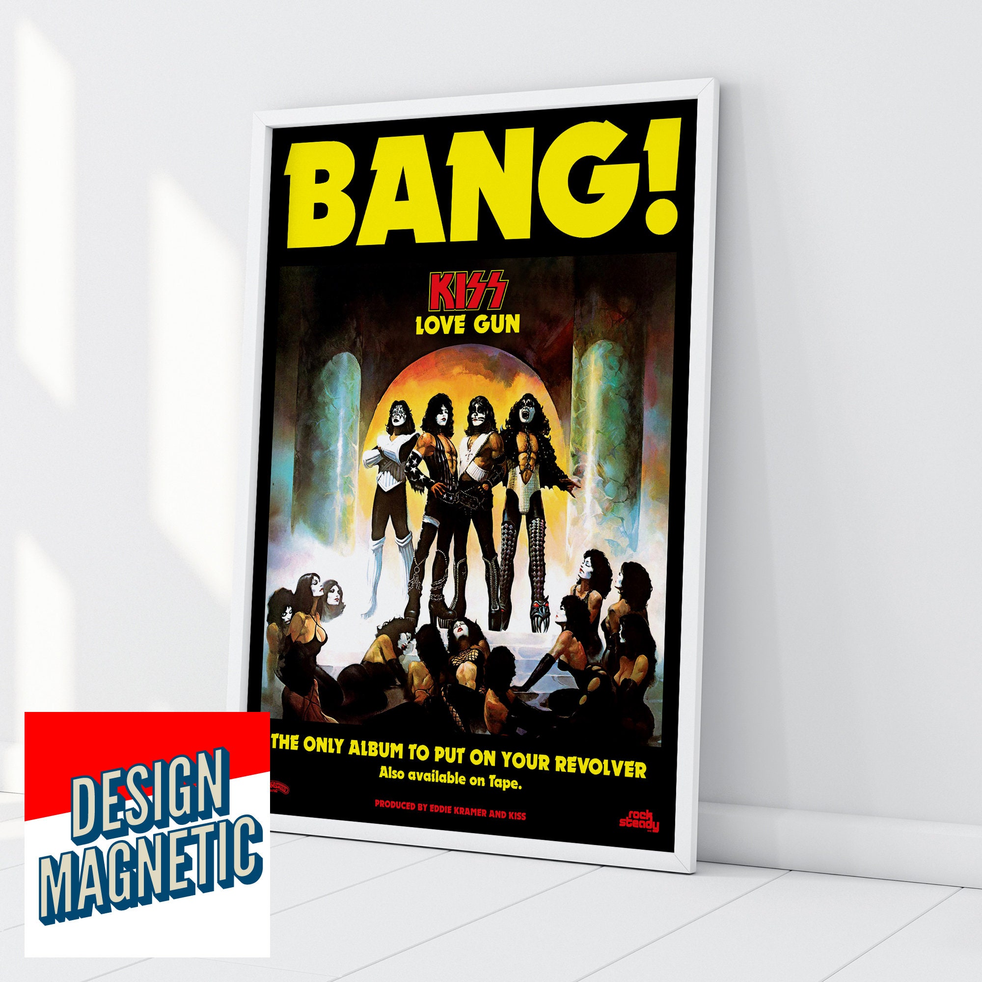 KISS Band Poster KISS Love Gun Album Etsy UK