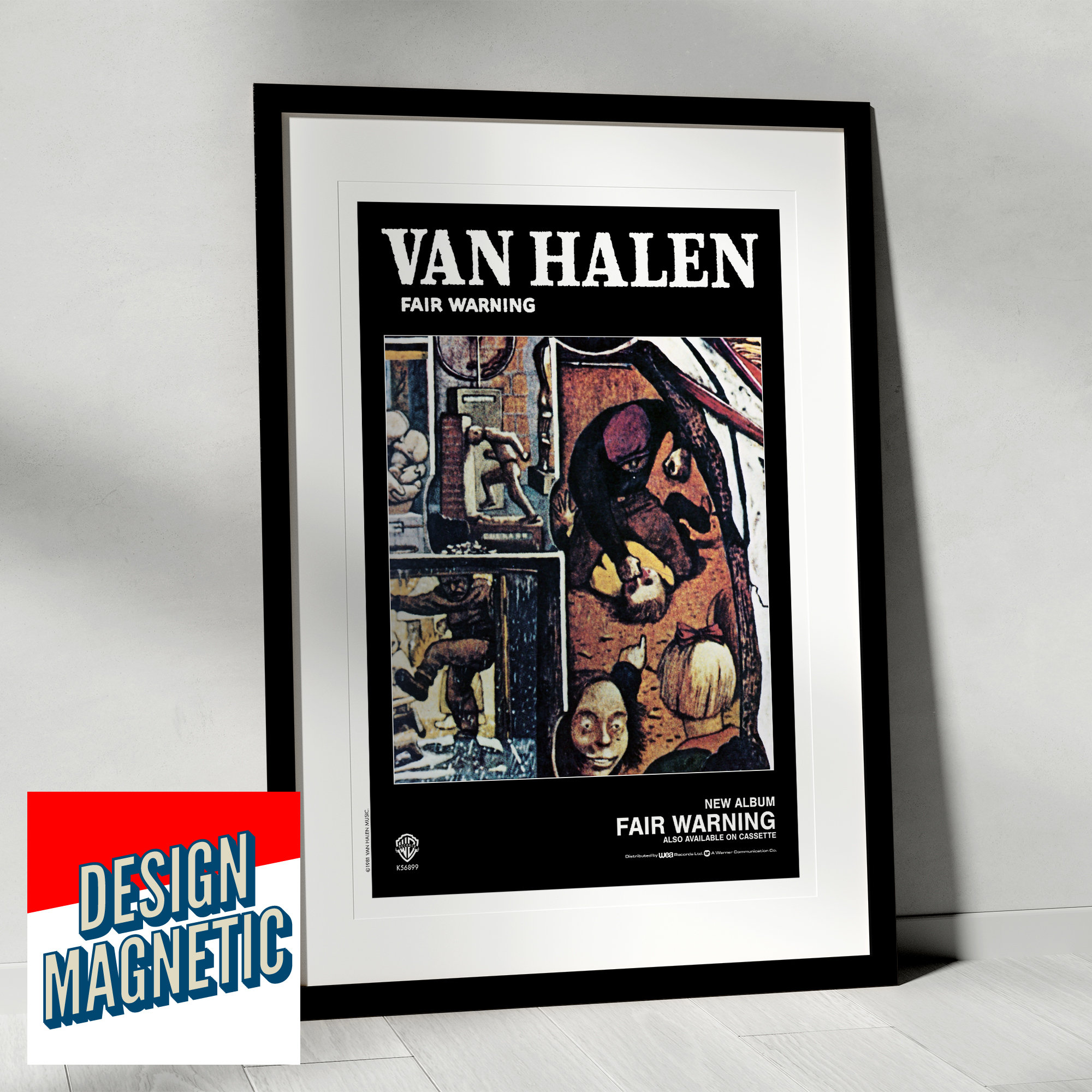 Van Halen Band Fair Warning Album Poster Etsy