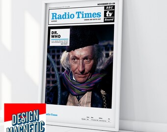 Doctor Who Tardis William Hartnell Radio Times 1963 Poster