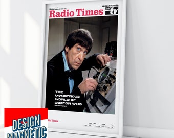 Doctor Who Tardis Patrick Troughton Radio Times 1968 Poster