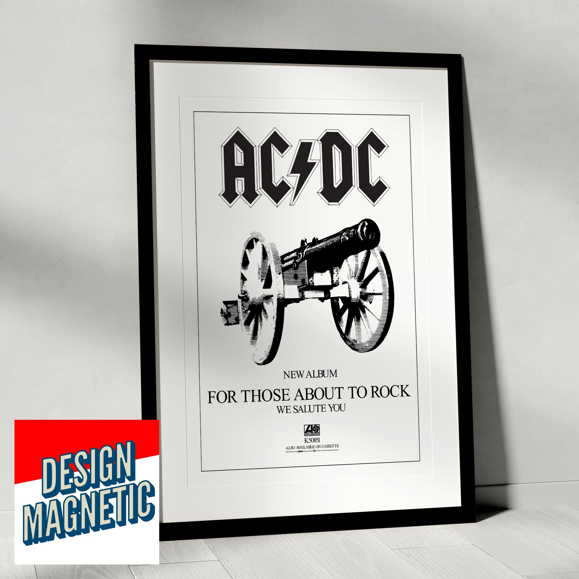 AC/DC for Those About to Rock Vinyl Album Wall Art Poster Print Back in ...