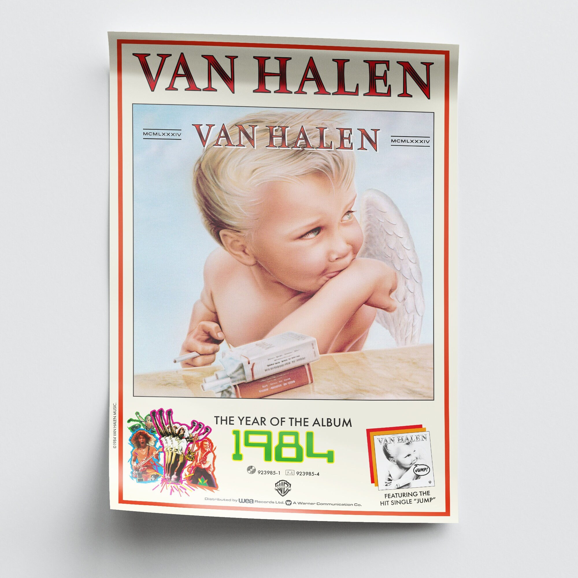 Van Halen 1984 Vinyl Album Wall Art Poster Print 5150 OU812 Fair