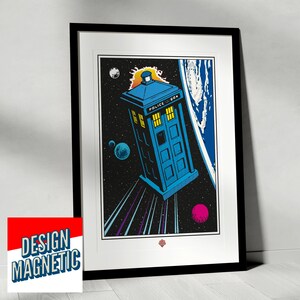 Doctor Who Tardis Comic Poster Sci-fi Art Dr Who Wall Art, Tardis Print ...