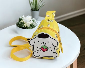 Sac à bandoulière Sanrio de dessin animé, sacs de poitrine, sac à bandoulière mignon de dessin animé, sac à dos de voyage pour enfants, cadeaux pour enfants, sac d'école, cadeaux d'anniversaire