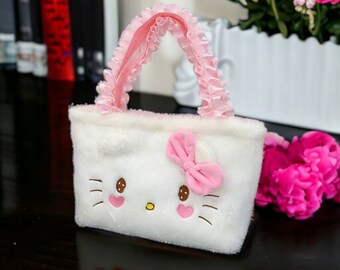 Sac en peluche créatif Hello Kitty, sac à main Kawaii Sanrio Anime, sacs à bandoulière de personnages de dessins animés, cadeaux pour filles, cadeaux pour enfants, sac à main Sanrio