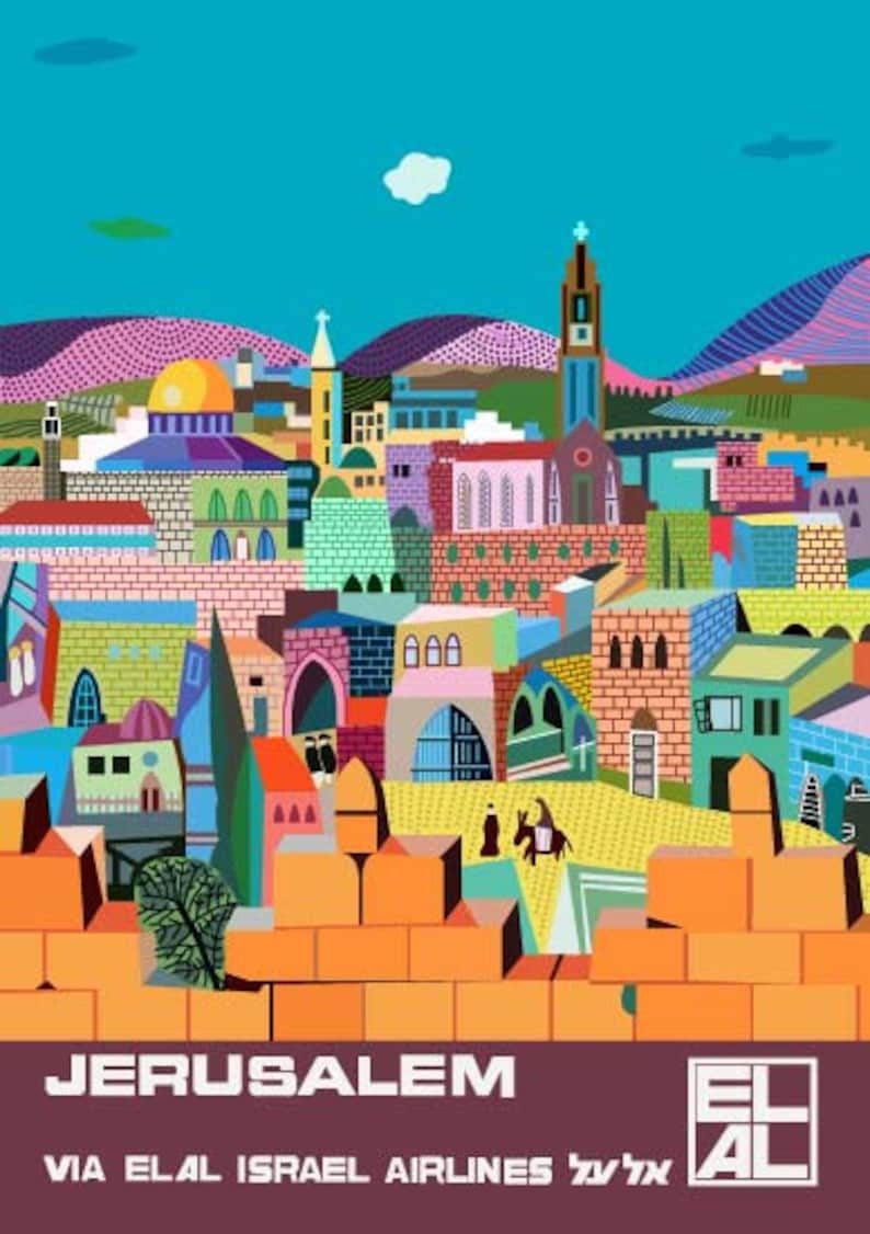 Jerusalem Poster Print Etsy