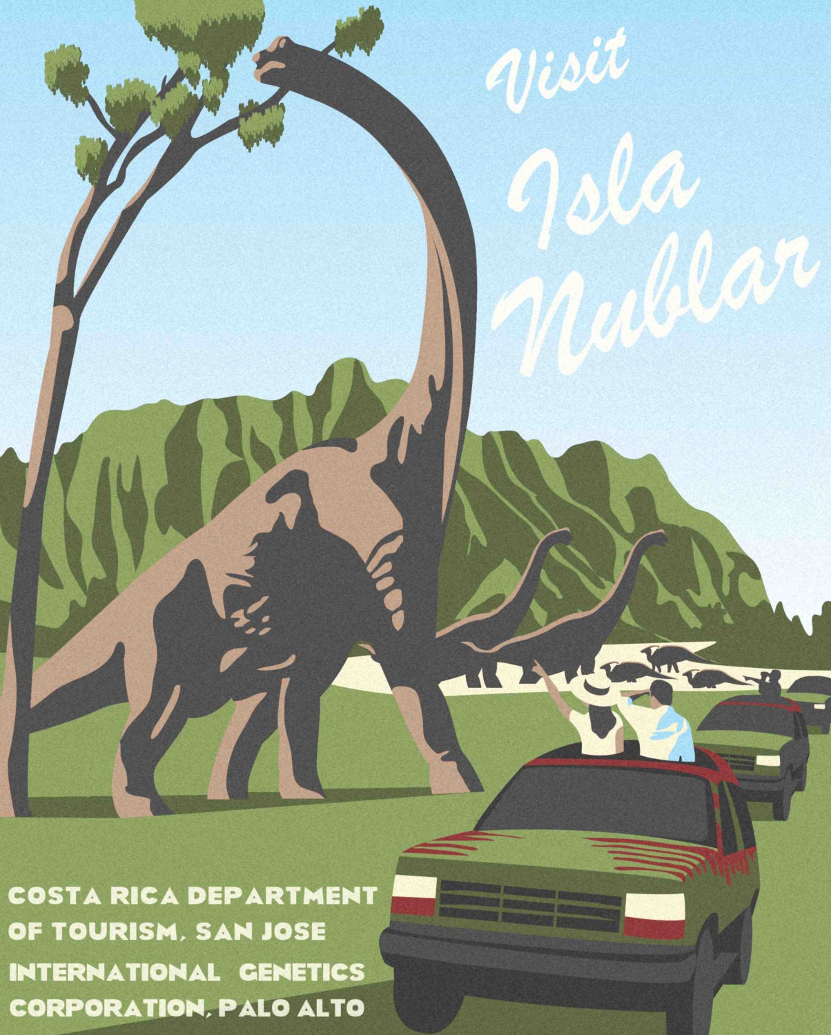 Jurassic Park Poster Print | Etsy