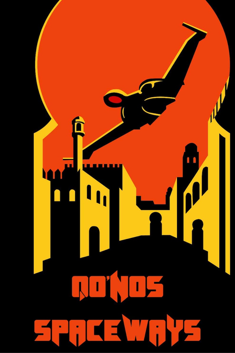 Spaceways Poster Qo'nos Spaceways - Poster Print - Etsy