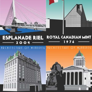 Arquitetura Winnipeg - 4x downloads digitais