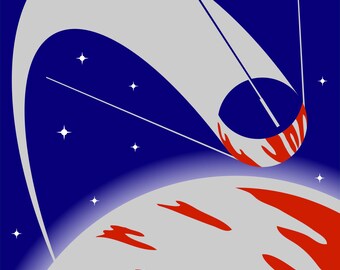 Sputnik I - Poster Print