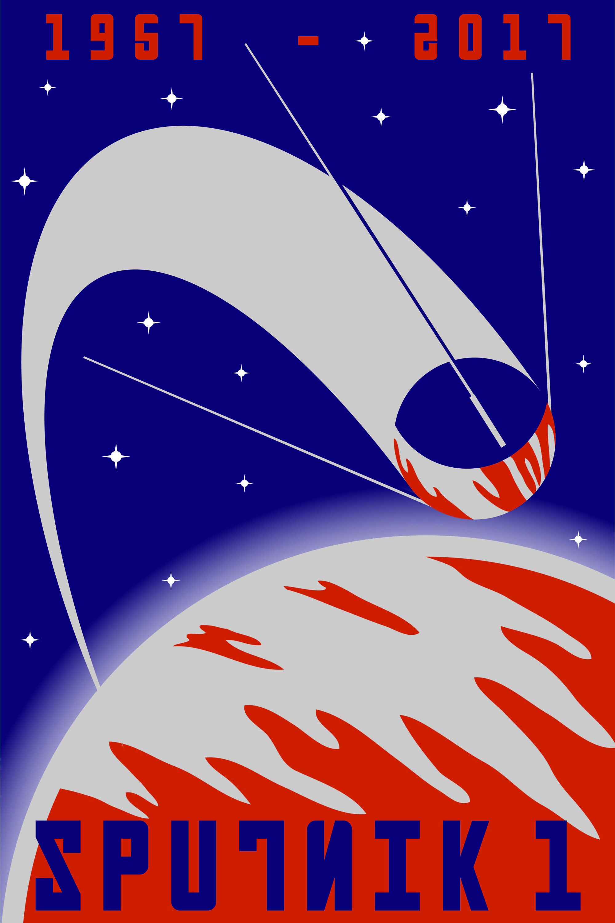 Sputnik I - Poster Print - Etsy