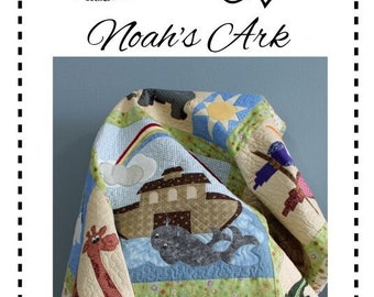 Baby Quilt Pattern, Child Quilt, Noah's Ark Baby Quilt Pattern, Crib Quilt Pattern