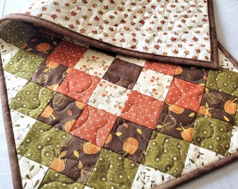 Thanksgiving Quilted Pieced Table Runner