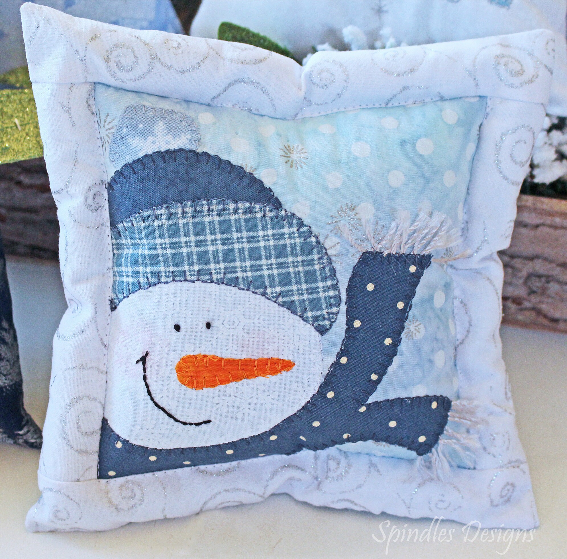 Christmas Ornaments Pattern Pillow Ornaments Bowl Filler Etsy UK