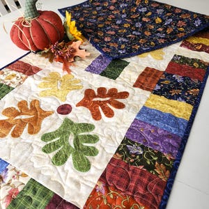 Quilted Christmas Table Runner - Patchwork Pinwheels