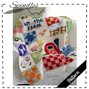 Baby Quilt, Toddler Quilt, Farm Animal Quilt Pattern, Farm Quilt Pattern