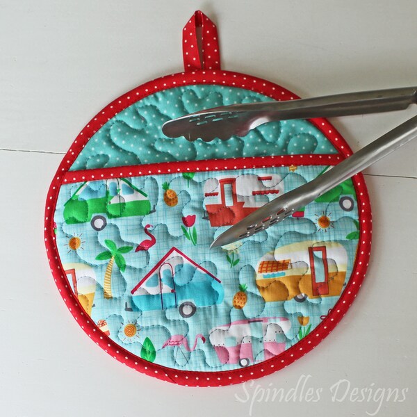 Quilted Pot Holder Etsy
