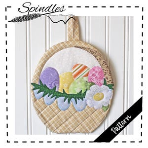 Patrón de agarradera para canasta de Pascua (patrón PDF)