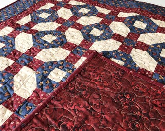 Quilted Fall Table Topper-Handmade Quilt-38" X 38"