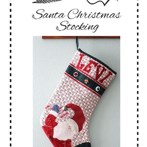 Santa Christmas Stocking Pattern: Easy DIY Project (PDF Pattern)