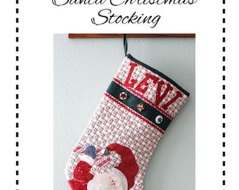 Santa Christmas Stocking Pattern: Easy DIY Project (PDF Pattern)