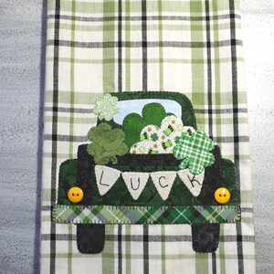 St. Patrick's Day Towel Pattern, Tea Towel Applique Patterns, St. Patrick's Day Pattern image 2