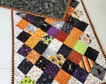 Halloween Quilted Pieced Table Runner