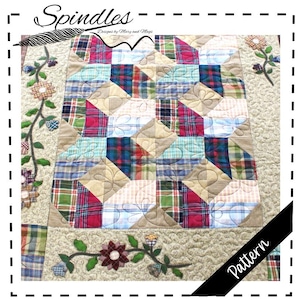 Wzór na bieżnik domowy, aplikacja z kwiatowym obramowaniem, wzór cyfrowy, patchwork