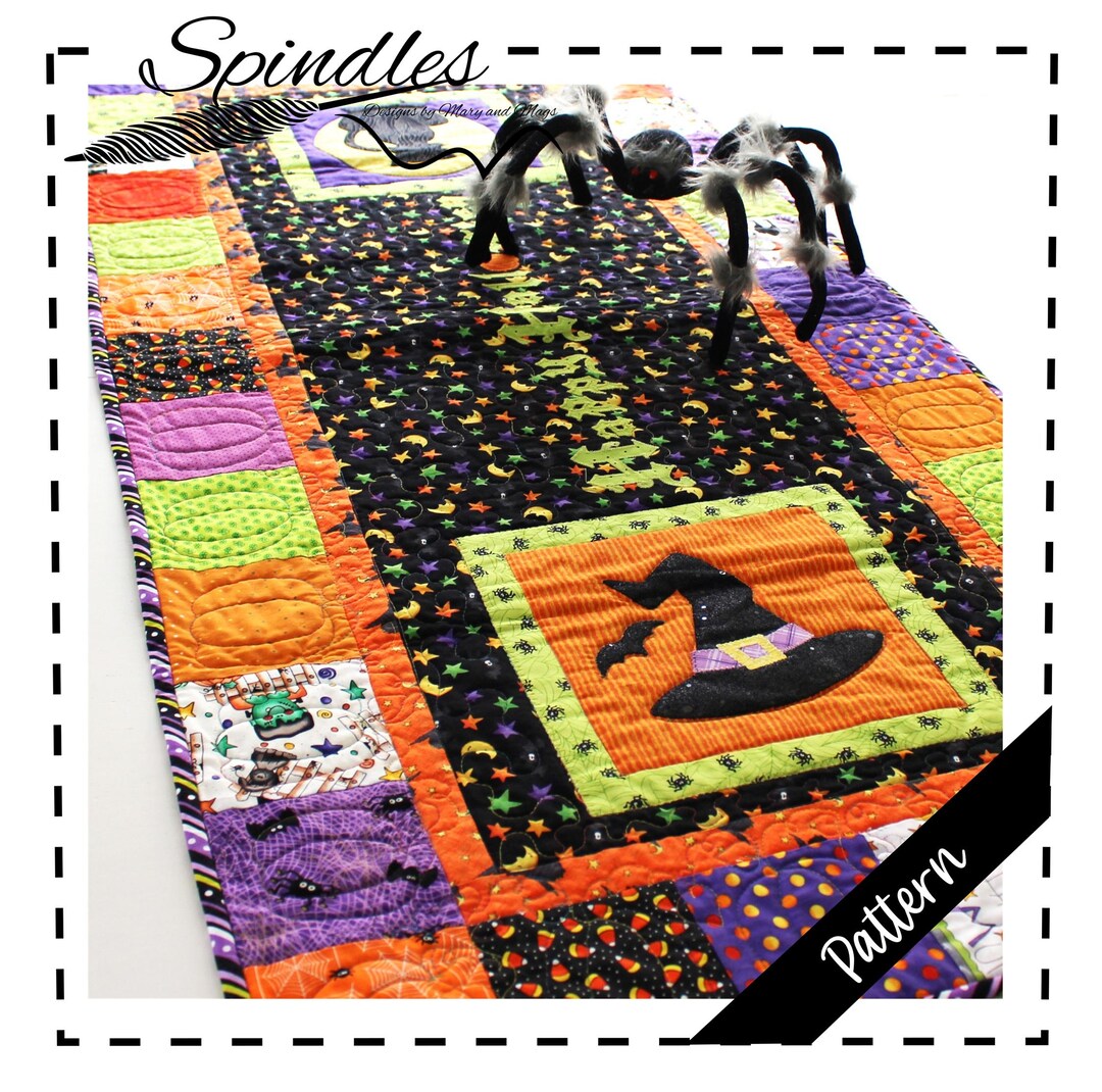 Scrappy Halloween Table Runner Quilt Pattern (digital Download) - Etsy
