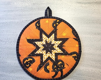 Round Folded Star Hot Pads, Pot Holders, Trivet