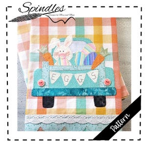 Easter Applique Kitchen Towel Pattern (PDF Pattern)