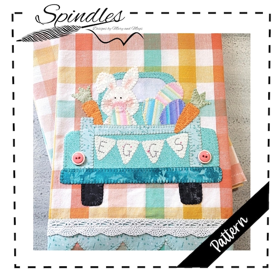 Easter Applique Kitchen Towel Pattern (PDF Pattern)