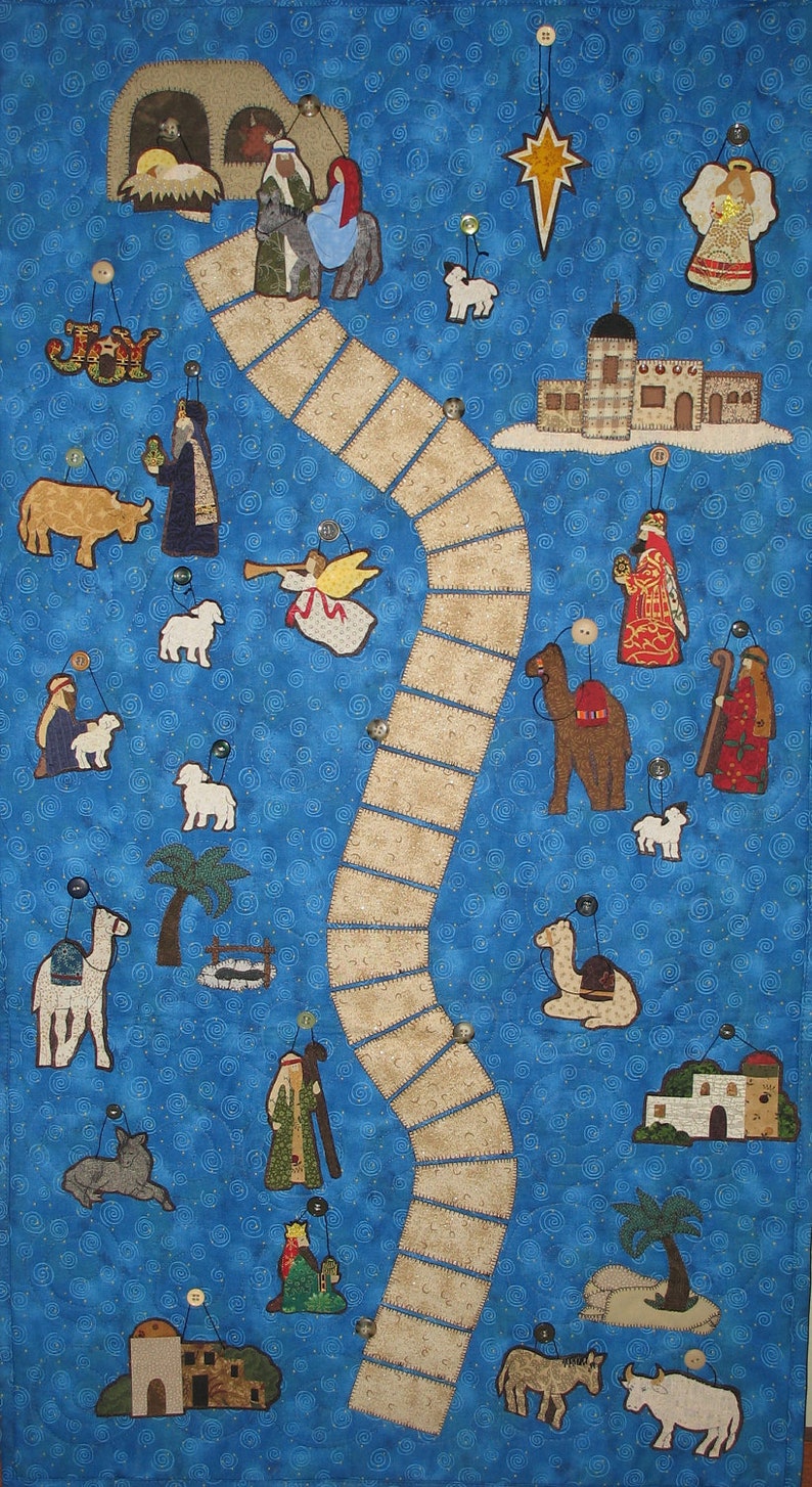 Advent Calendar Pattern Nativity Calendar Pattern Christmas Etsy