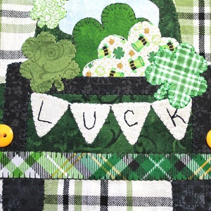 St. Patrick's Day Towel Pattern, Tea Towel Applique Patterns, St. Patrick's Day Pattern image 3