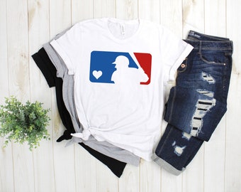 mlb logo shirt womens