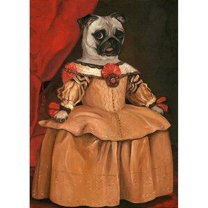 Pug Wall Prints, Canvas Prints, Pug Nursery Print, Pug Gift, Pug Gifts for Girls, Midge Marie