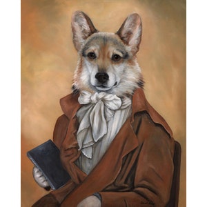 Welsh Corgi, Canvas Prints, Dudley, Pembroke Welsh Corgi, Corgi Lover Gift