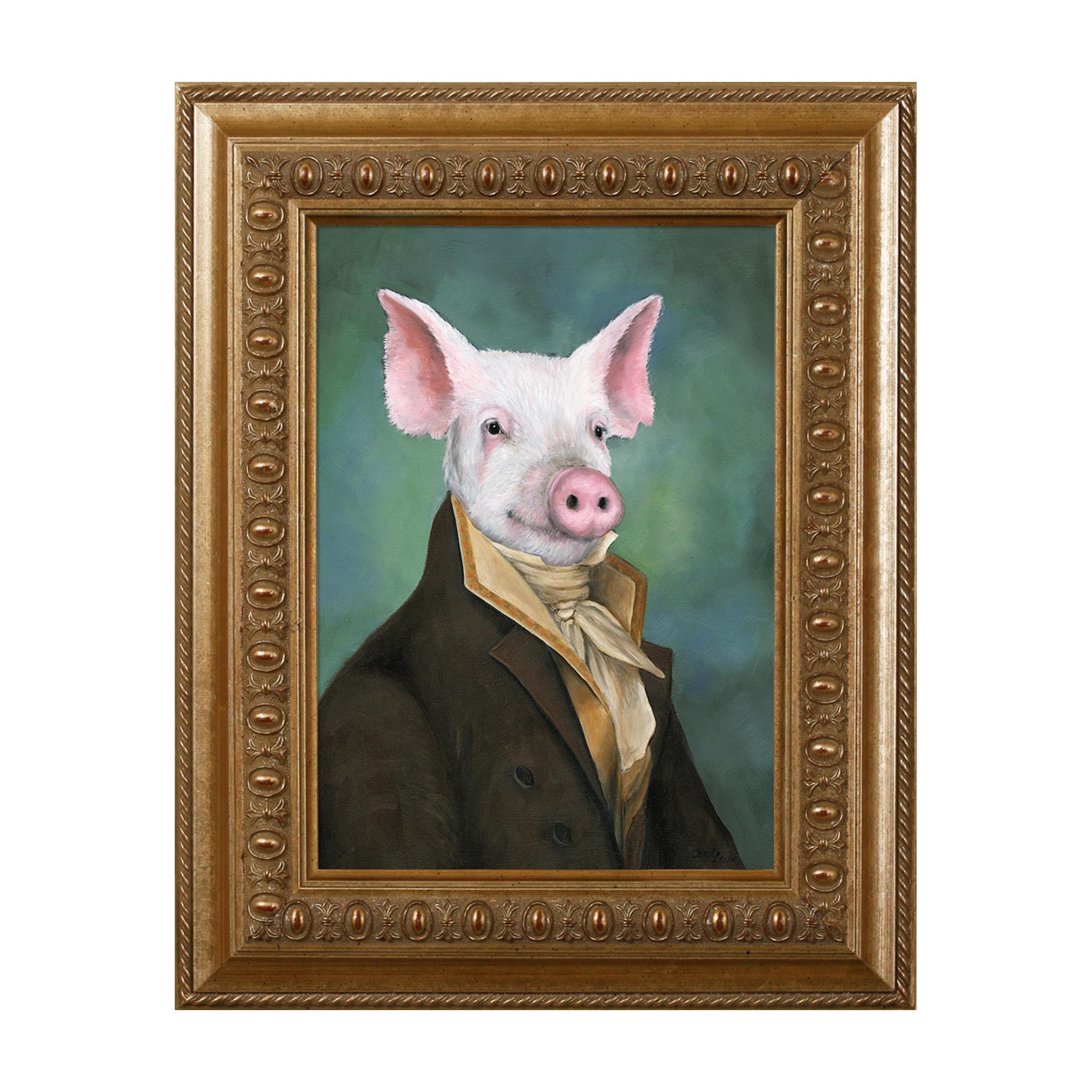 Pig Magnet, Mister Piggy, Refrigerator Magnet, Pig Gifts
